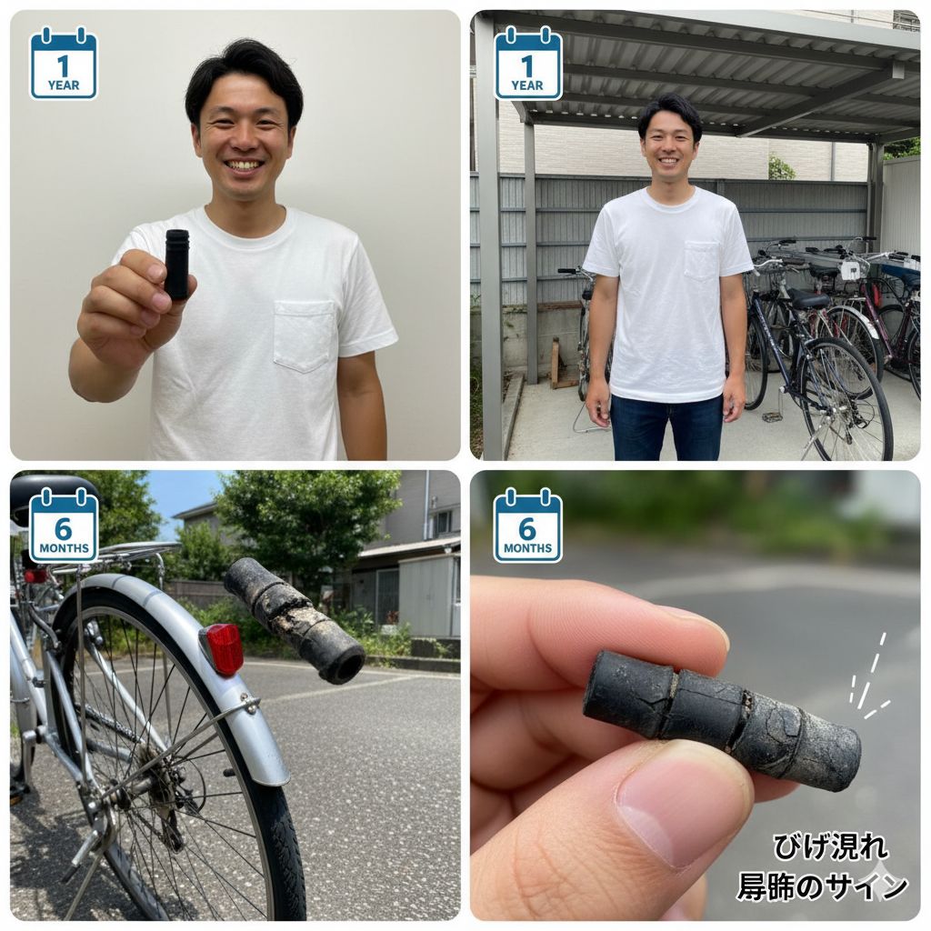 自転車の虫ゴムは何年くらい使えますか？