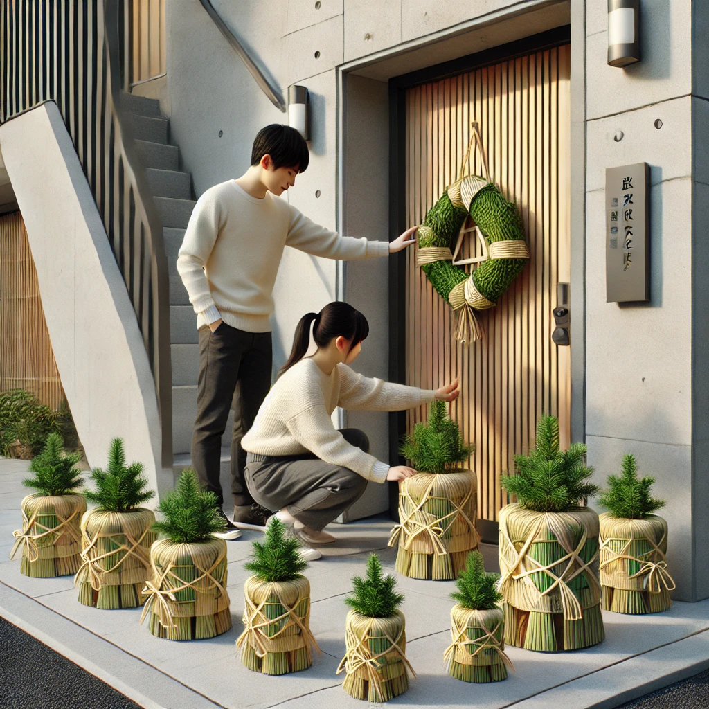 マンション玄関に置く門松ミニのサイズ選び