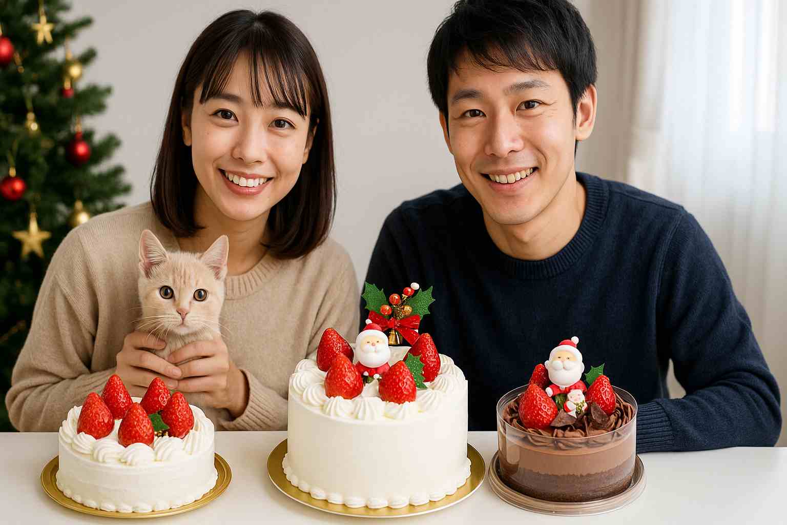 クリスマスケーキどこで買える？コンビニ・スーパー・ネット全比較