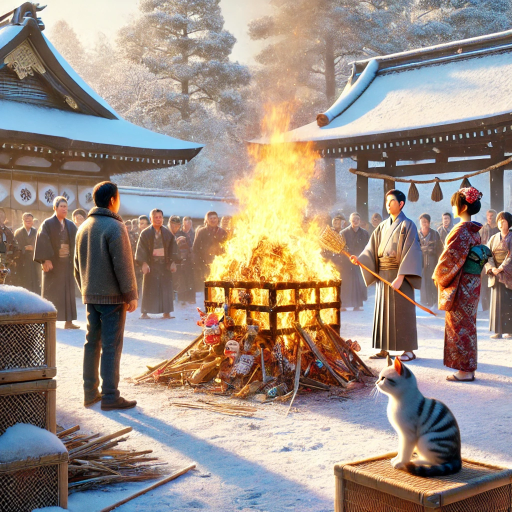 どんど焼きで処分する際の日程