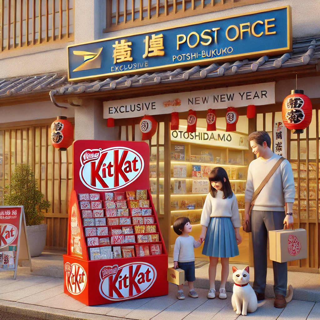 郵便局限定のキットカットポチ袋が人気