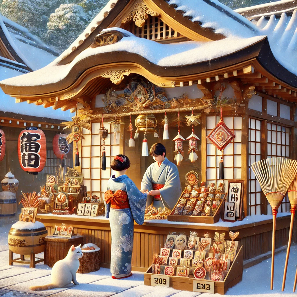 神社で授与される本格的な縁起物