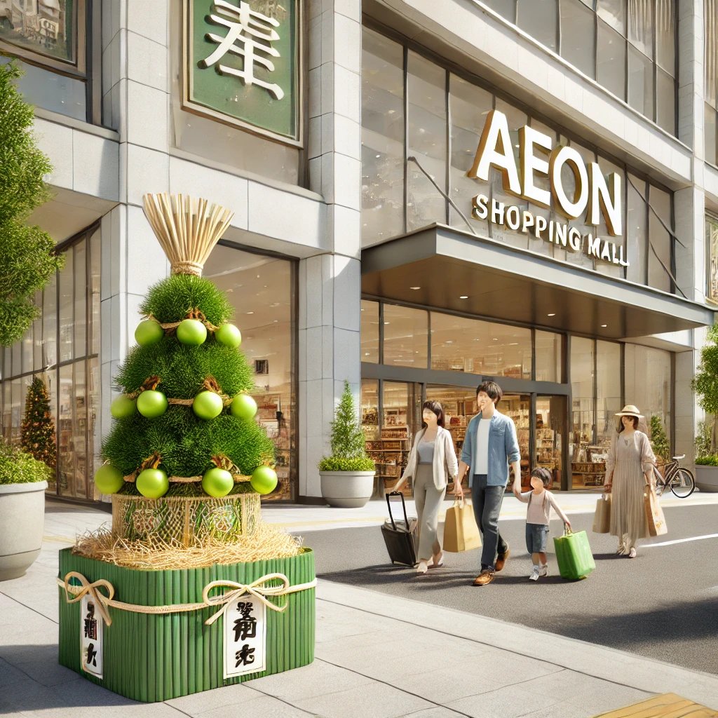 イオンの門松ミニサイズは買い物ついでに