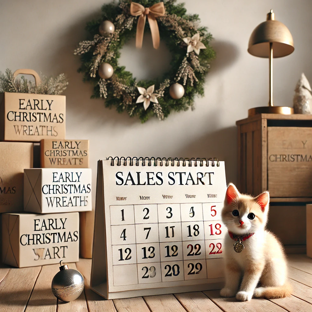 クリスマスリースの販売時期はいつから？