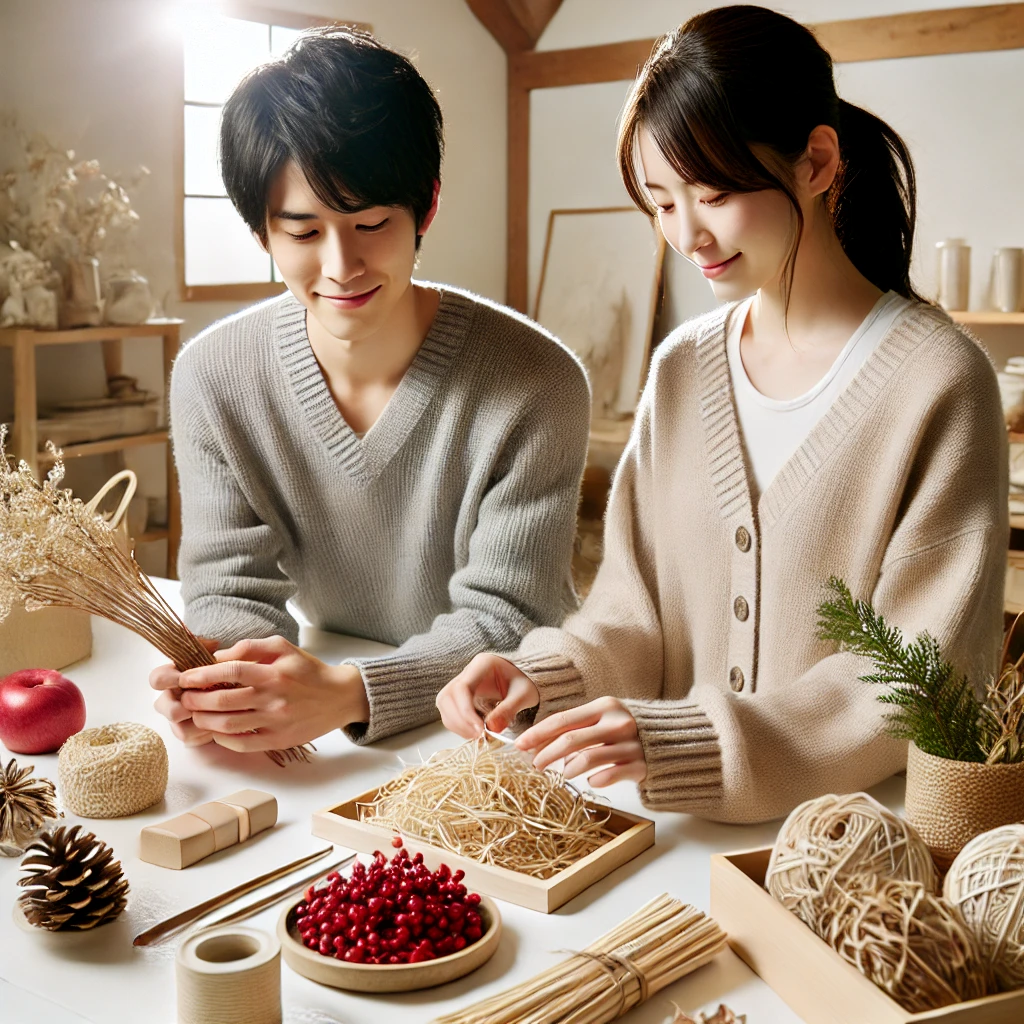 しめ飾りを手作りするための材料選びのコツ