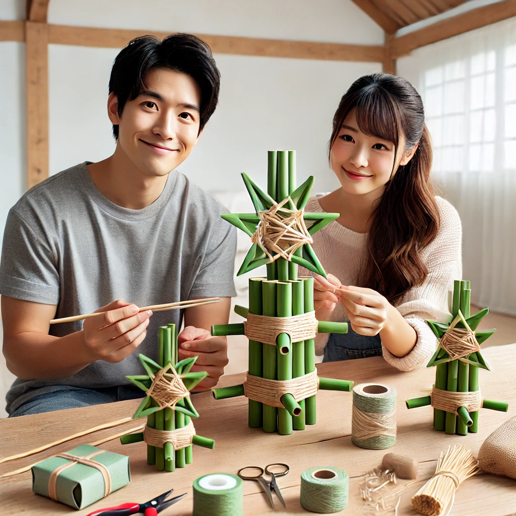 ミニ門松の手作りキットで楽しむ正月準備