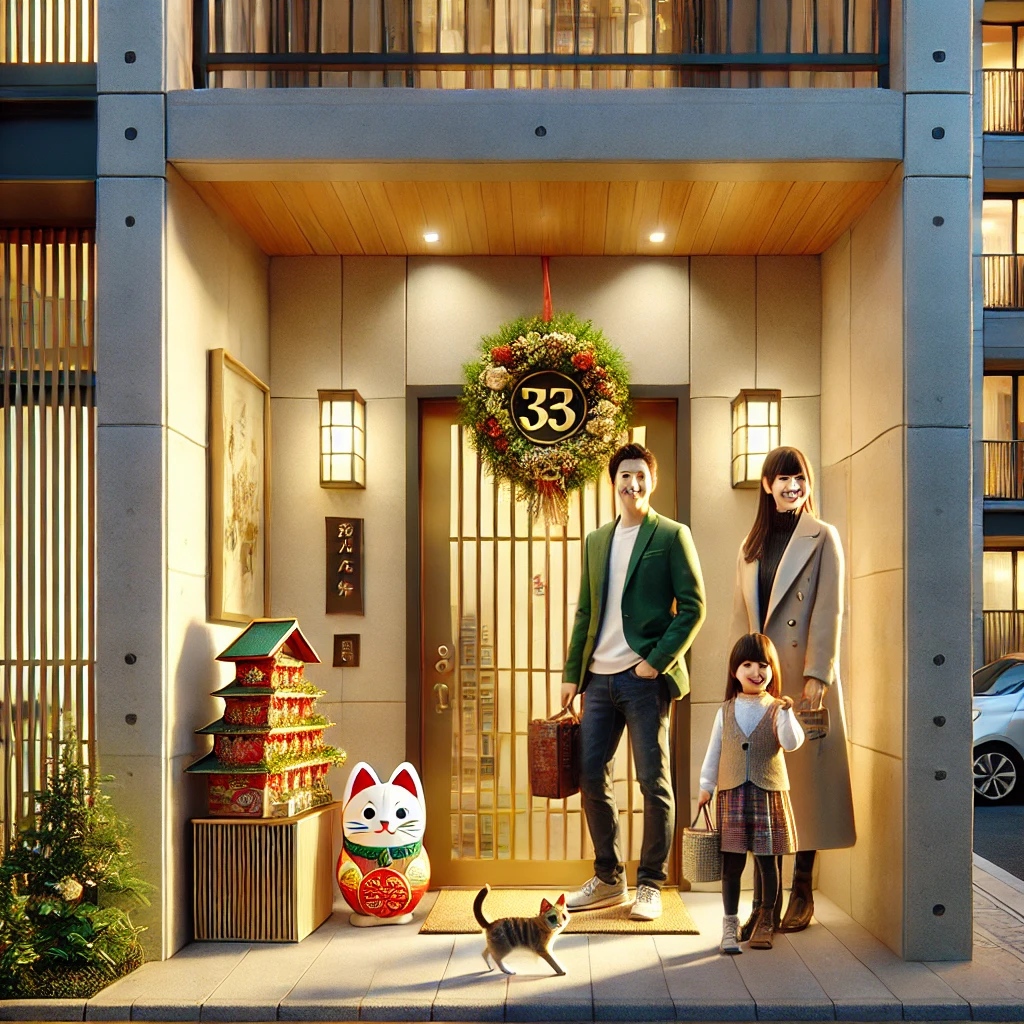 マンションの玄関に合う飾り方