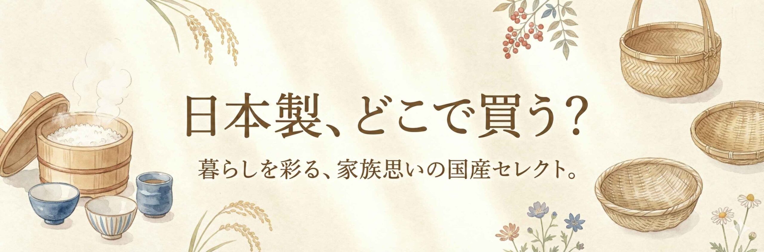 日本製、どこで買う？