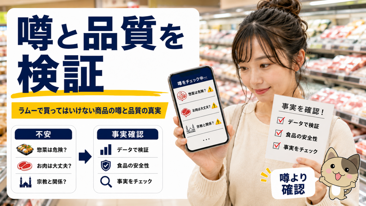 ラムーで買ってはいけない商品の噂と品質の真実を食品安全や口コミの観点から検証する見出し画像