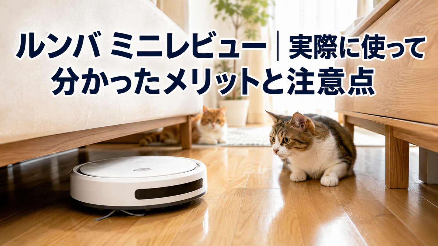 ルンバ ミニを猫がいる家庭で実際に使って分かったメリットと注意点